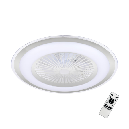  Ventilatoare - Ventilator Milagro Zephyr LED 48W  3000K/6000K 230V Silver Metal & Plastic IP20