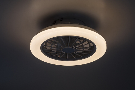 Ventilator Rabalux Dalfon LED 24W 2200lm 3000K-6500K metal/ plastic white stil functional, IP20 71348 [2]