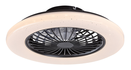 ILUMINAT - Ventilator Rabalux Dalfon2 LED 48W 1900lm 3000-6500 metal/ plastic black stil funcțional 230V, 50Hz IP20 71329