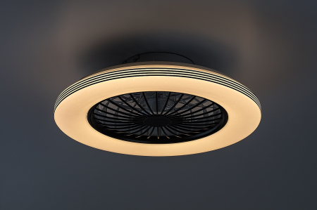 Ventilator Rabalux Dalfon2 LED 48W 3100lm 3000-6500 metal/ plastic black stil funcțional 230V, 50Hz IP20 71330 [2]