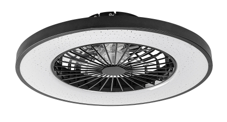 Ventilator Rabalux Dalfon2 LED 72W 2100lm 3000-6500 metal/ plastic black stil funcțional 230V, 50Hz IP20 71334 [1]