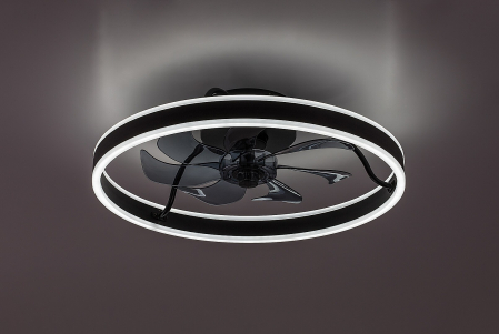 Ventilator Rabalux Fanfy LED 40W 2200lm 3000, 4000, 6000 aluminiu black stil funcțional 230V, 50Hz IP20 71337 [4]