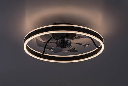 Ventilator Rabalux Fanfy LED 40W 2200lm 3000, 4000, 6000 aluminiu black stil funcțional 230V, 50Hz IP20 71337 [3]