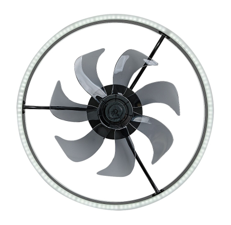 Ventilator Rabalux Fanfy LED 40W 2200lm 3000, 4000, 6000 aluminiu black stil funcțional 230V, 50Hz IP20 71337 [5]