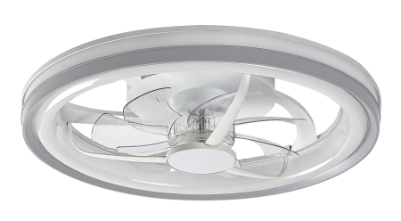 Ventilator Rabalux Fanricius LED 40W 2200lm 3000, 4000, 6000 plastic silver stil funcțional 230V, 50Hz IP20 71335 [1]