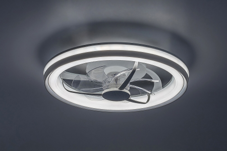 Ventilator Rabalux Fanricius LED 40W 2200lm 3000, 4000, 6000 plastic silver stil funcțional 230V, 50Hz IP20 71335 [2]