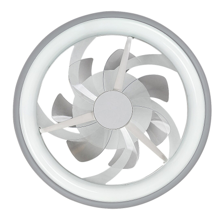 Ventilator Rabalux Fanricius LED 40W 2200lm 3000, 4000, 6000 plastic silver stil funcțional 230V, 50Hz IP20 71335 [6]