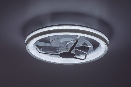 Ventilator Rabalux Fanricius LED 40W 2200lm 3000, 4000, 6000 plastic silver stil funcțional 230V, 50Hz IP20 71335 [4]