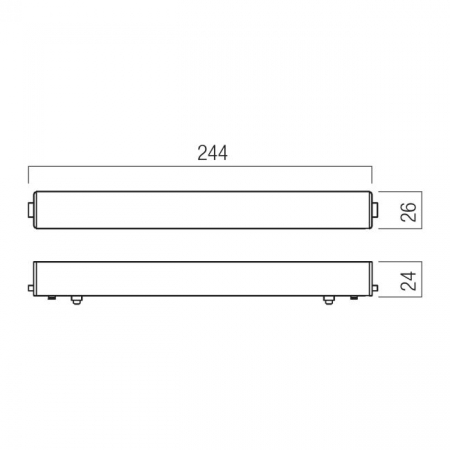 XT01DV100 SWH Alimentator 220-240V AC / 48V DC, 100W, în carcasă de policarbonat, pentru montajul magnetic în sinele încastrate și aparente XTINY [1]