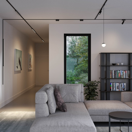 XT21WW SP SBK Spot fix liniar 5w 600lm 3000K 24grd IP40 pentru montajul pe sinele magnetice încastrate/aparente XTINY [2]