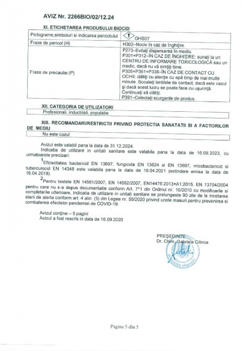 Klintensiv Virucid Dezinfectant suprafete gata de utilizare-500 ml [6]