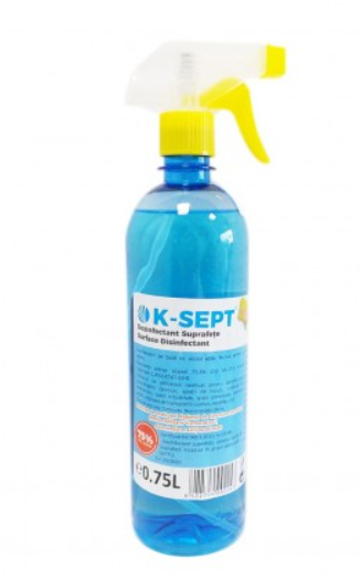 Dezinfectant de suprafete alcool 75%- K-Sept 0.75 L cu pulverizator [1]
