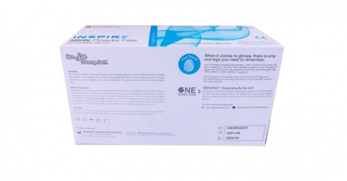Manusi Nitril Cranberry  Inspire Marimea L -100 buc -BLEU [3]