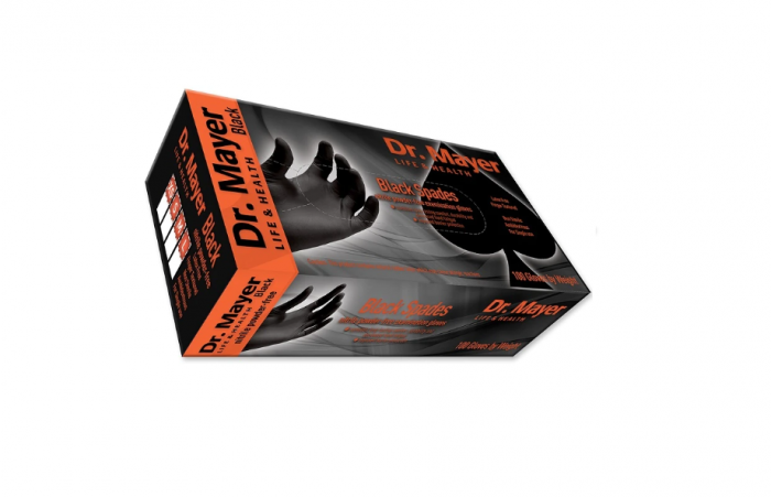 Manusi nitril Dr Mayer Black Spades Marimea L -NEGRU 100 buc [2]