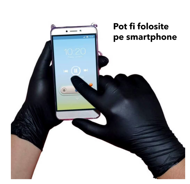 Manusi nitril Dr Mayer Black Soft  Marimea M -NEGRU 100 buc [7]