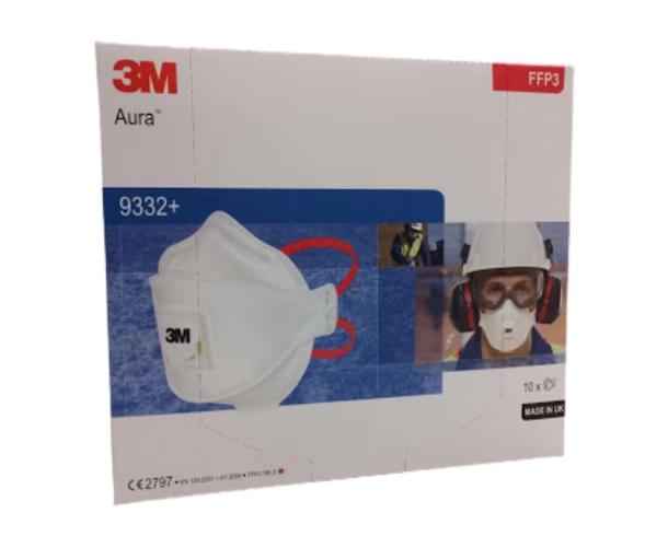 Masca FFP3 respiratorie cu supapa 3M™ Aura™ 9332+ Cool Flow™ [2]