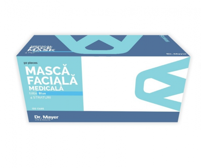 Masca Medicala 4 Straturi Full Color Dr. Mayer -Blue [4]