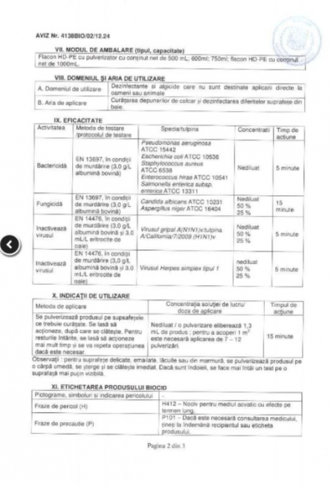 Sanytol Virucid Dezinfectant Baie 500 ml, avizat Ministerul Sanatatii [3]