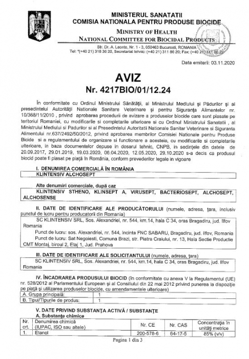 Alchosept Virucid Dezinfectant maini si tegumente 500 ml [4]