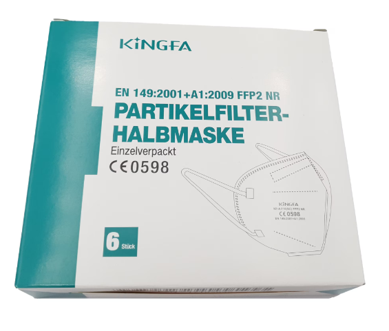 Set 6 BUC Masti de protectie, FFP2, 5 straturi, ambalate individual, alb [3]