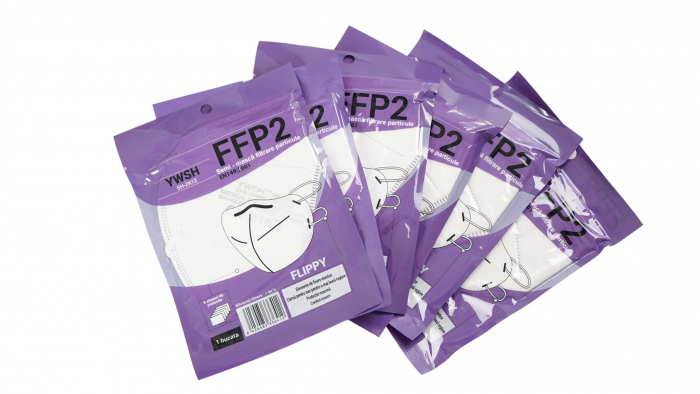 Set 10 masti de protectie KN95 Flippy -5 straturi [2]