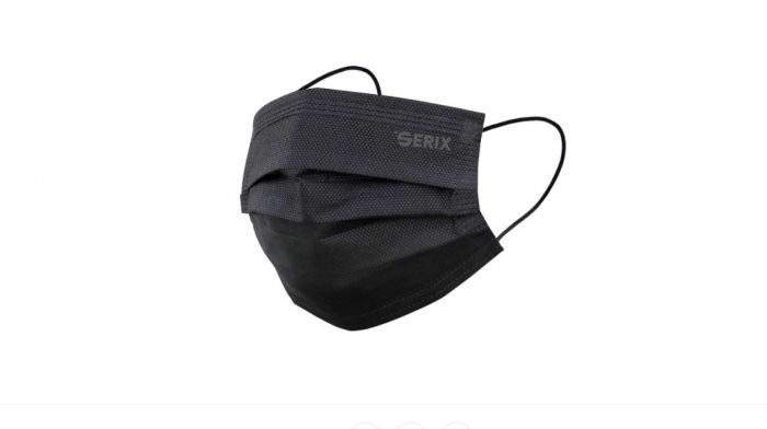 Set 50 masti faciale de uz medical tip IIR SERIX- NEGRU [2]