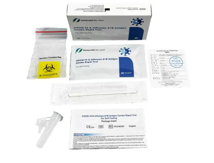 Test Rapid Combo Covid-19+Gripa Tip A si Tip B, 1 test/cutie Safecare [2]