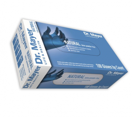 Manusi latex nepudrate Dr.Mayer Marimea L -Blue 100 buc [1]