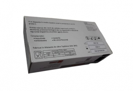 Manusi nitril  nepudrate Farmagloves Marimea M -NEGRU 100 buc [3]