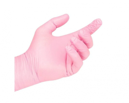 Manusi nitril nepudrate FarmaGloves Marimea XS-ROZ 100 buc [1]