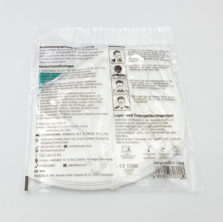 Set 6 BUC Masti de protectie, FFP2, 5 straturi, ambalate individual, alb [7]