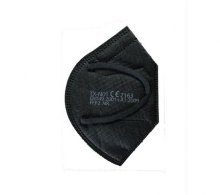 Set 10 de masti de protectie medicala KN95 tip IIR - NEGRU [1]