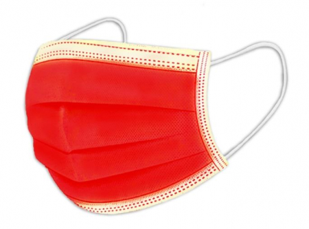 Set 50 masti faciale de uz medical tip II Aveuromed - Culoare - ROSU [3]