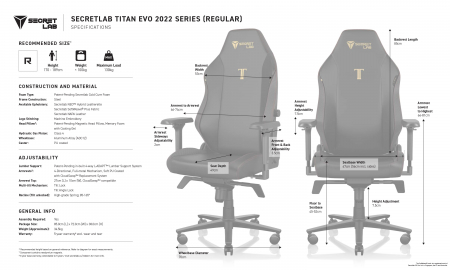Secretlab TITAN Evo 2022 Series - Regular - Secretlab NEO™ Hybrid Leatherette [8]
