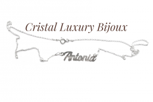 Bijuterii personalizate - Lantisor personalizat din argint cu nume Antonia