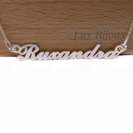 Lantisor personalizat din argint cu nume Ruxandra [1]
