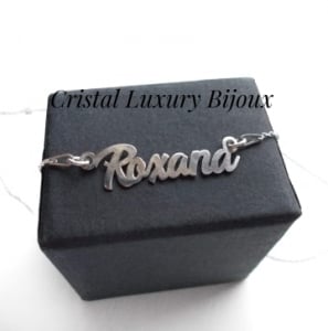 Lantisor personalizat din argint cu nume Roxana [1]