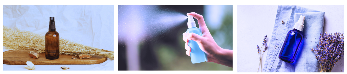 Sticlute cu pulverizator spray