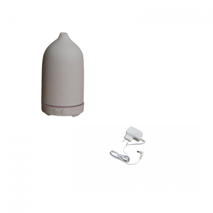 Difuzor aromaterapie ANA, material ceramic, lumina LED 7 culori, volum 100ml [3]