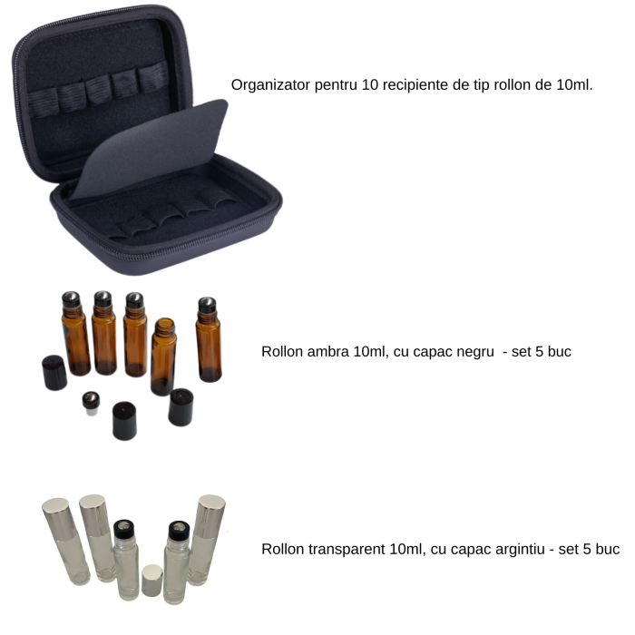 Geanta + 10 recipiente cu rollon de 10ml [3]