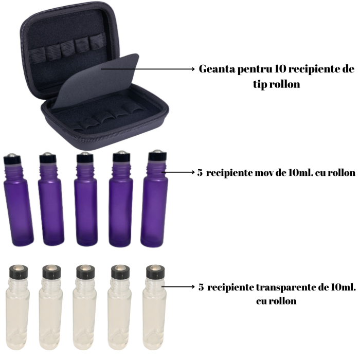 Geanta + 10 sticlute rollon de 10ml [2]