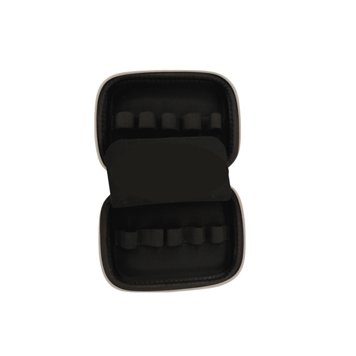 Geanta pentru 10 sticlute uleiuri esentiale de tip rollon,  culoare mov [3]