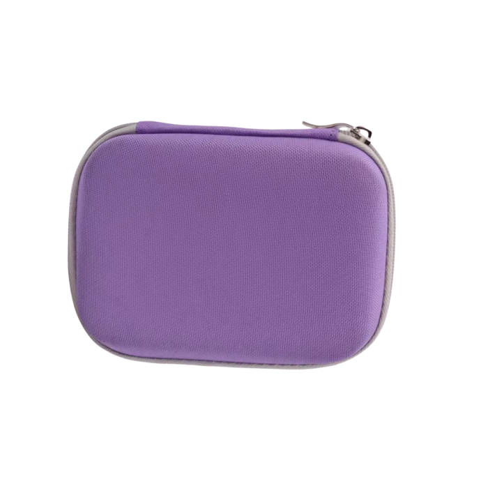 Geanta pentru 10 sticlute uleiuri esentiale de tip rollon,  culoare mov [2]