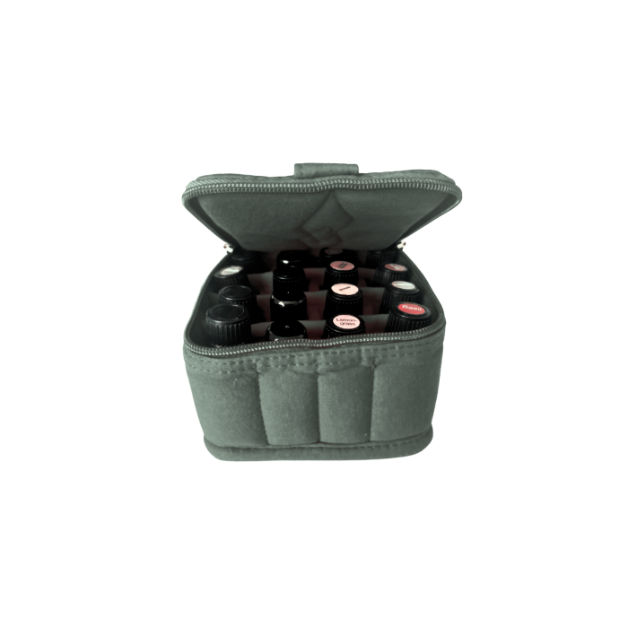 Geanta pentru 16 sticlute uleiuri esentiale, culoare neagra [3]