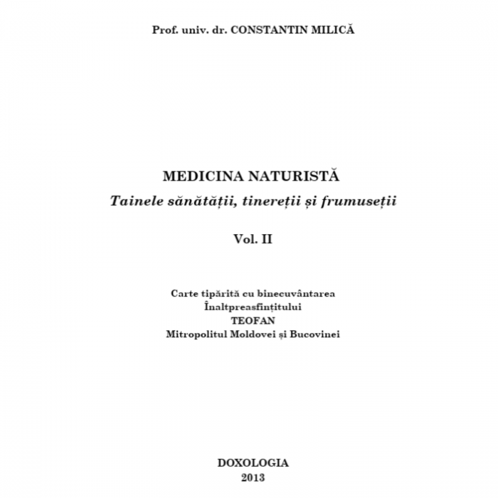 Medicina naturista. Tainele sanatatii, tineretii si frumusetii. Vol.2 [2]