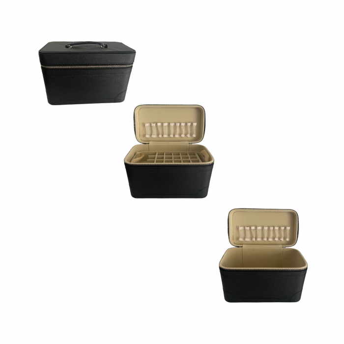 Geanta pentru 66 sticlute uleiuri esentiale, culoare neagra [4]
