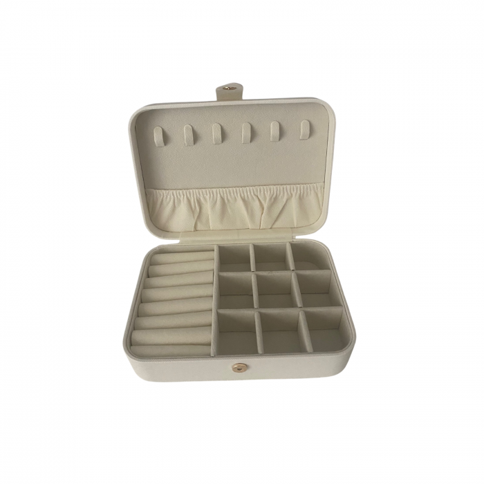 Organizator bijuterii 17x12x5,8cm, alb [3]