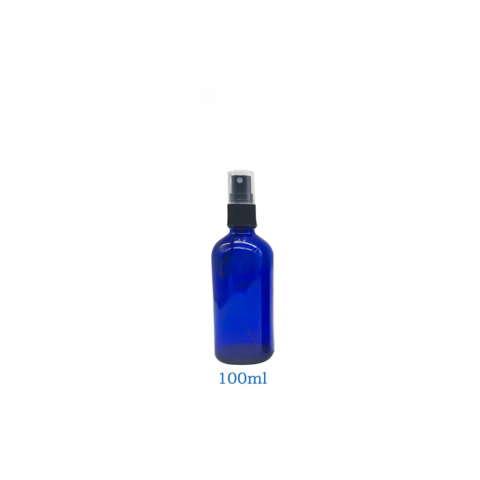 Recipient sticla albastra cu spray 100ml - set 5 buc [2]
