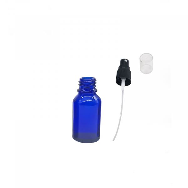 Recipient sticla albastra cu spray 15ml - set 5 buc [2]