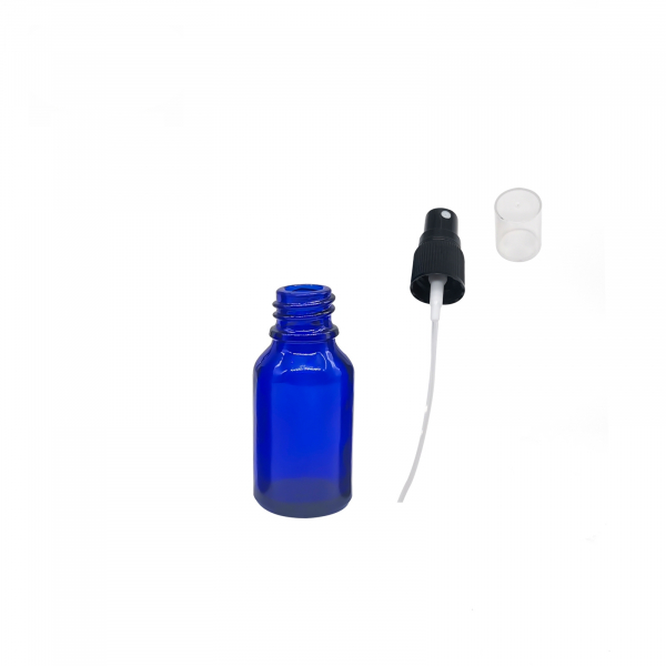 Recipient din sticla albastra cu spray 20ml - set 3 buc [2]